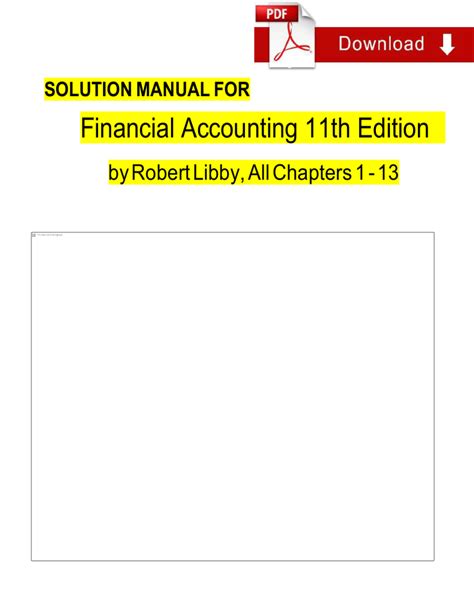 Financial Accounting Solution Manual Epub