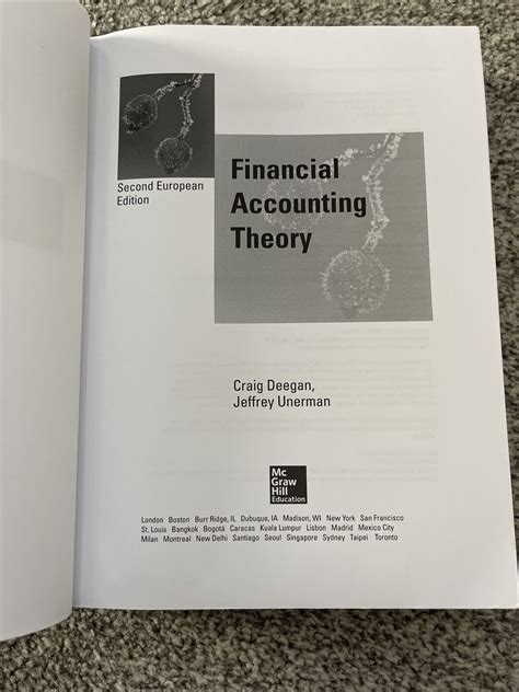 Financial Accounting Theory European Edition Epub