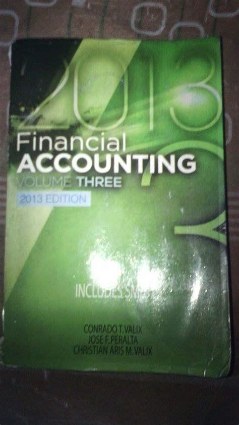 Financial Accounting Volume 3 By Valix 2013 Edition Solution Manual Reader