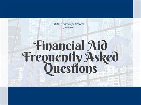 Financial Aid: Frequently Asked Questions PDF PDF