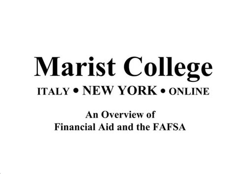 Financial Aid at Marist