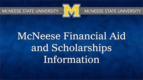 Financial Aid at McNeese: A Comprehensive Guide