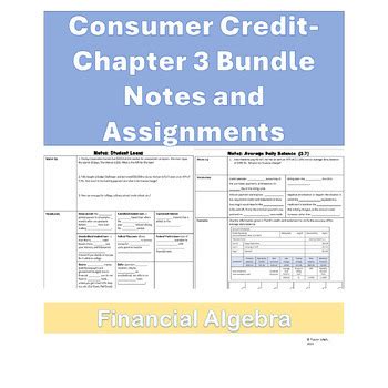 Financial Algebra Consumer Credit Answerssheet PDF