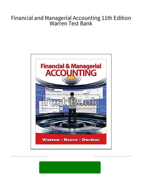 Financial And Managerial Accounting 11th Edition Answers Free Epub