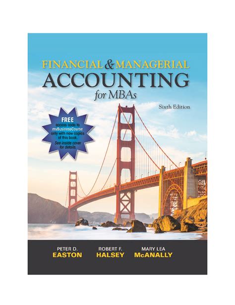Financial And Managerial Accounting For Mbas Pdf Doc