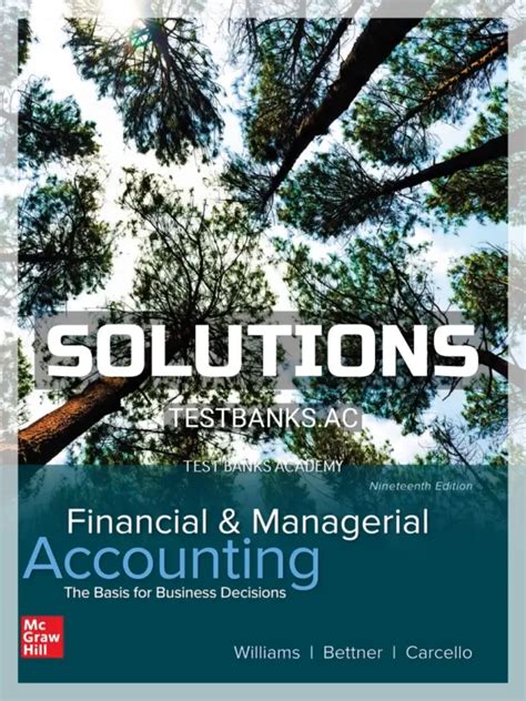 Financial And Managerial Accounting Solutions Manual Doc