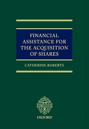 Financial Assistance for the Acquisition of Shares Epub