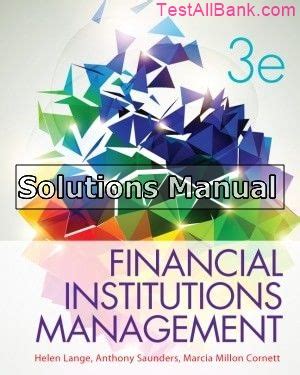 Financial Institutions Management 3rd Edition Answers PDF