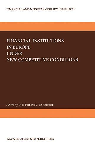 Financial Institutions in Europe Under New Competitive Conditions Epub