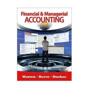Financial Managerial Accounting 11th Edition Answers Reader