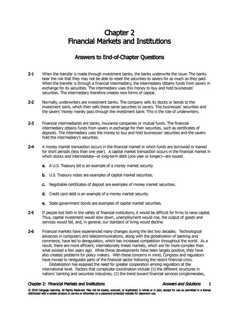 Financial Markets And Institutions Answers Epub