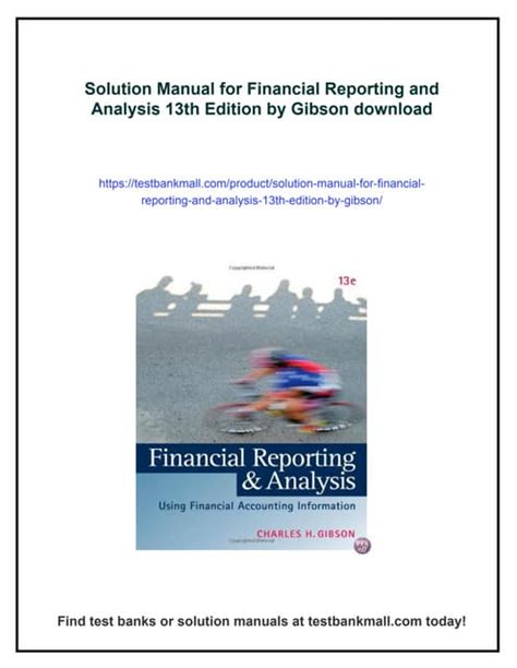Financial Reporting And Analysis 12 Edition Solutions Reader