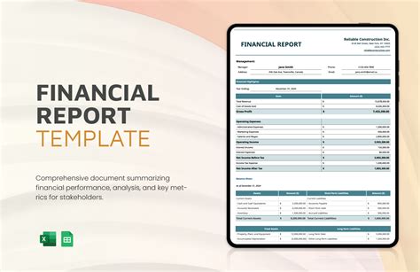 Financial Reporting Template