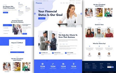Financial Services Website Templates