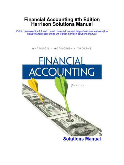 Financial accounting 9th edition harrison homework answers Ebook Kindle Editon