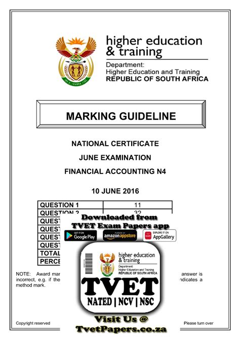 Financial accounting n4 june 2012 memorandum Ebook Epub
