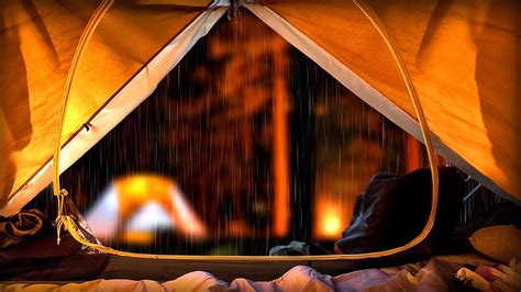 Find Your Sanctuary in Nature: Experience the Calming Sounds of Rain in a Tent