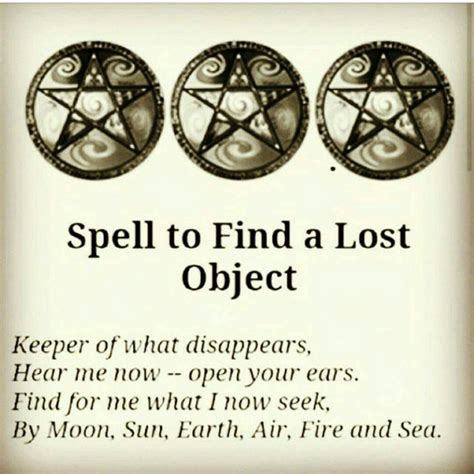 Find a Lost Item with a Spell from the Book of Shadows