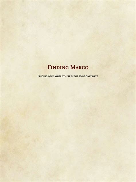 Finding Marco Kindle Editon