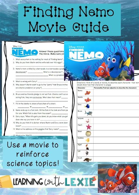 Finding Nemo Worksheet Answers Glencoe Epub