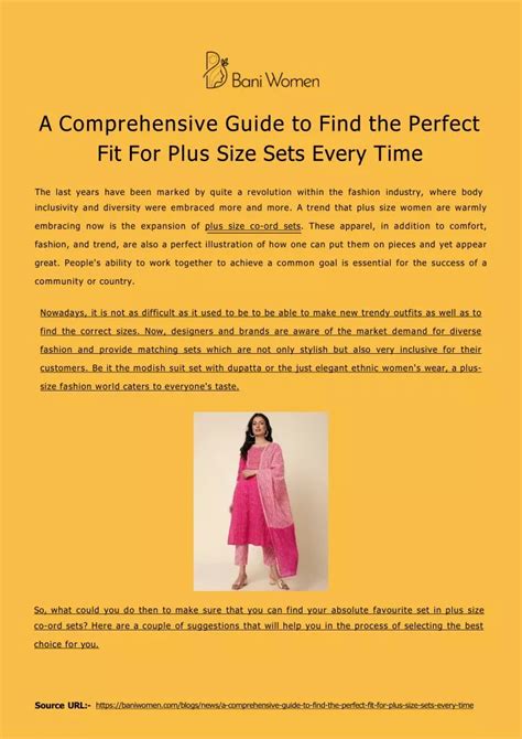 Finding the Perfect Fit: A Comprehensive Guide to Plus-Size Apparel