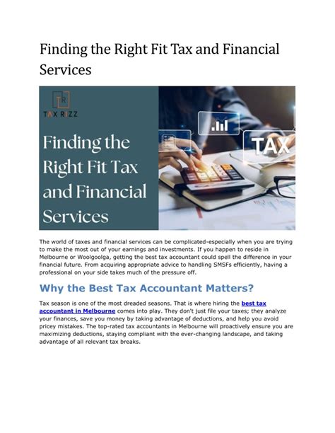 Finding the Right Financial Fit