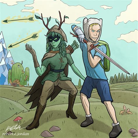 Finn and Huntress Wizard: A Dynamic Duo in Adventure Time