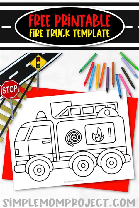 Fire Truck Printable Template