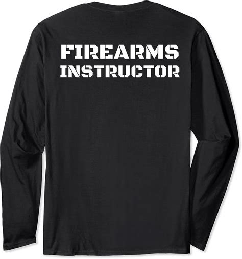 Firearms Instructor Shirt: A Statement of Expertise and Responsibility