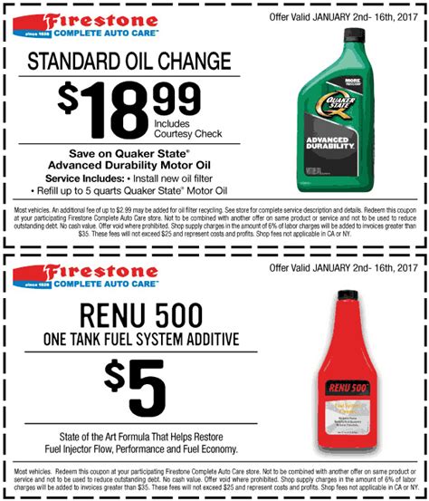 Firestone Coupon Oil Change: Save Big on Your Next Oil Change!