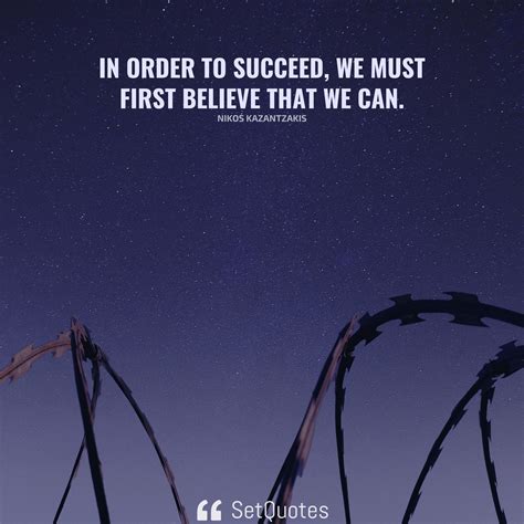 First, We Must Believe: