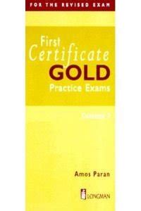 First Certificate Gold Practice Exams Answer Key Amos Paran Epub