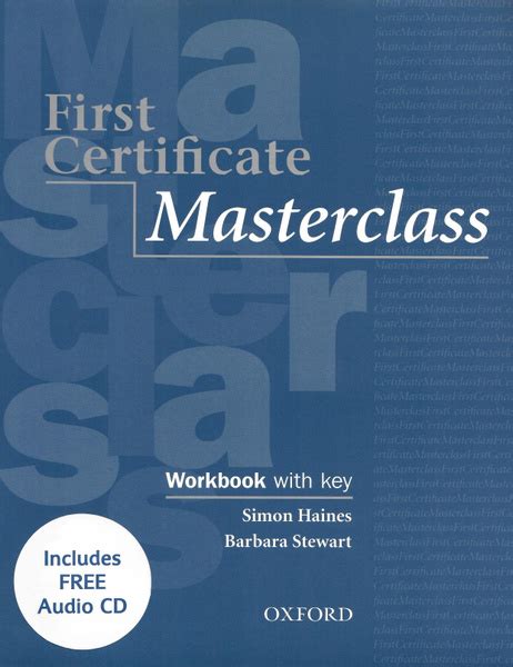 First Certificate Masterclass Workbook Answer Kindle Editon