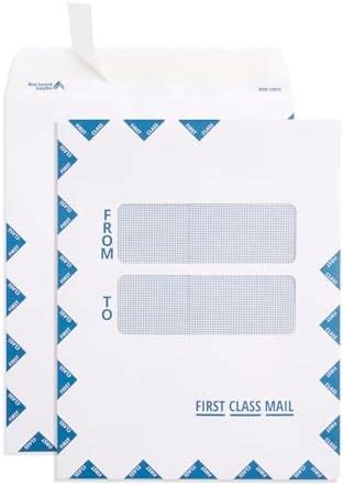 First Class Double Window Catalog 9x12 Envelopes
