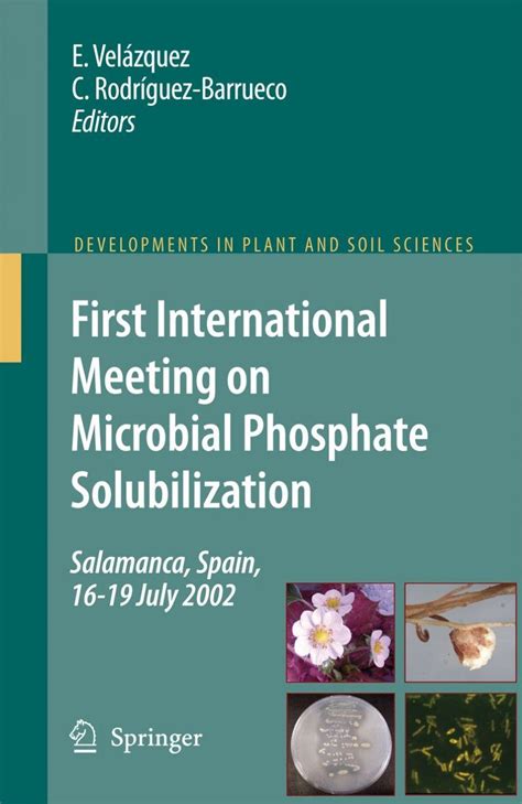 First International Meeting on Microbial Phosphate Solubilization 1st Edition PDF