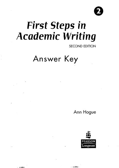 First Steps In Academic Writing Answer Reader