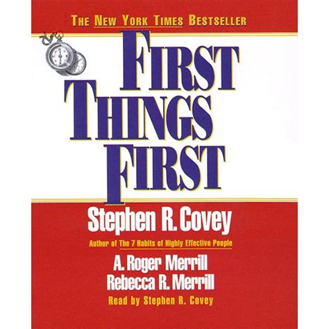 First Things First PDF