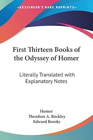 First Thirteen Books of the Odyssey of Homer Literally Translated with Explanatory Notes Epub