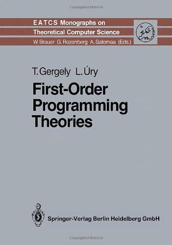 First-Order Programming Theories Kindle Editon