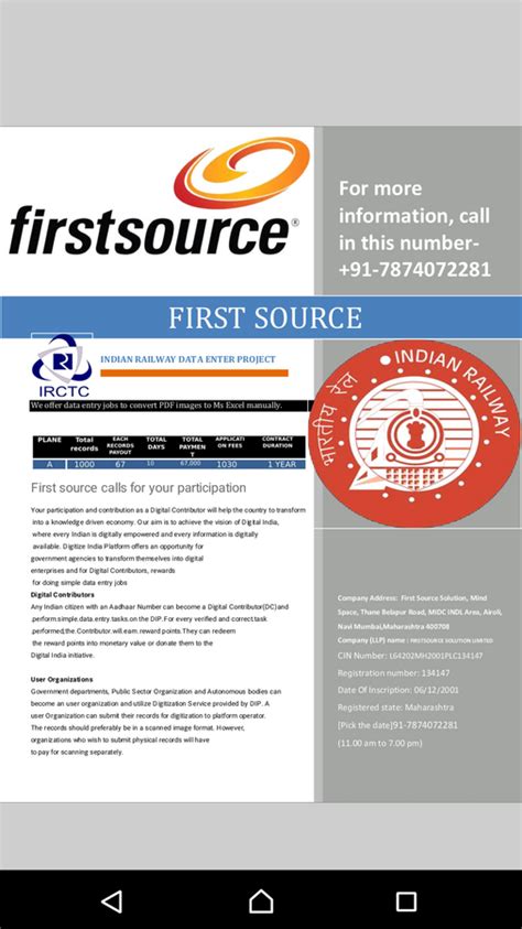 Firstsource Solutions Salary Slip Doc