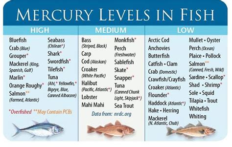 Fish Mercury Chart