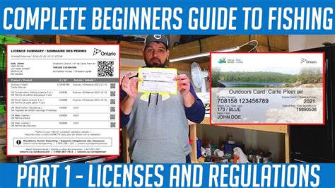 Fishing License and Regulations