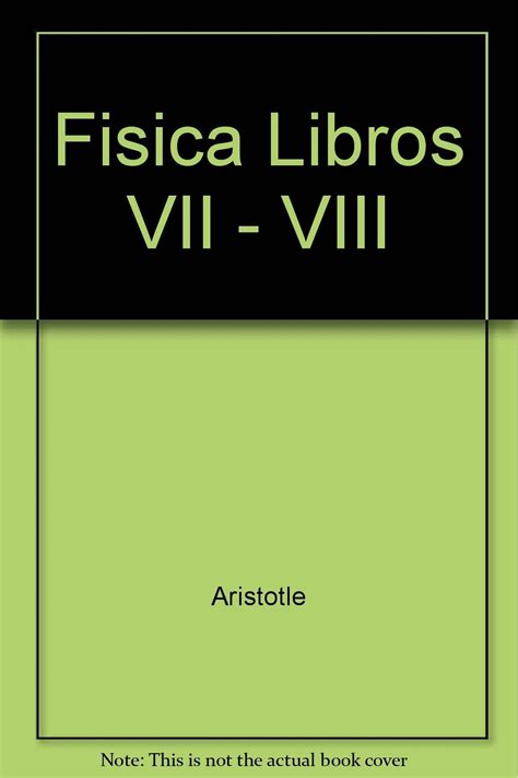 Fisica Libros VII VIII Spanish Edition Doc