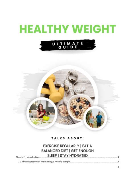 Fit for Life: A Comprehensive Guide to Achieving and Maintaining a Healthy Weight