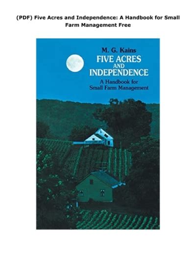 Five Acres and Independence A Handbook for Small Farm Management Epub