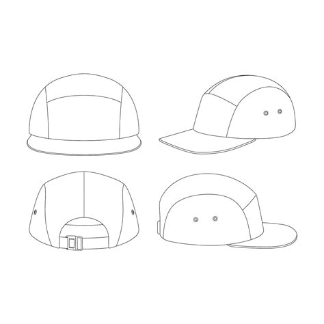 Five Panel Hat Template
