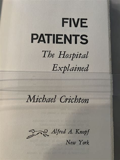 Five Patients the Hospital Explained Reader