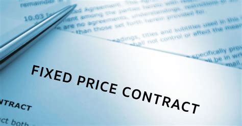 Fixed-price contracts