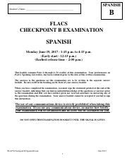 Flacs Spanish Checkpoint B Answer Key Kindle Editon