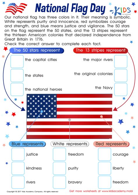 Flag Day Printable Worksheets